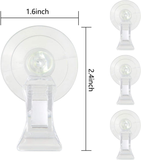 SLSON Aquarium Accessories for Fish Tank - Fishes Veggie Seaweed Plant Suction Cup Clip Feeding Tool (4 Pack