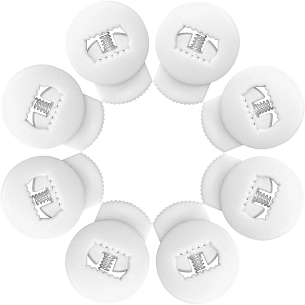 Jomeya 8 Pack Glove Locks, Universal Fit Baseball and Softball Lace Locks, No More Knots Required