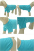 Lovelonglong Pet Clothing Dog Costumes Basic Blank T-Shirt Tee Shirts for Medium Dogs, Turquoise, XXL