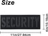Large Reflective Laser Cut Security Patch, 11x4 inches with Hook and Loop for Vests and Backpacks