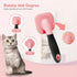 Slicker Brush, PETPAWJOY Dog Brush for Gently Cleaning Shedding Dog Hair for Small Dogs and Cats (Pink)