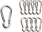 Olivia & Oliver Stainless Steel Carabiner - Heavy Duty Spring Snap Hook Keychain Clip for Fitness, Camping, Hiking