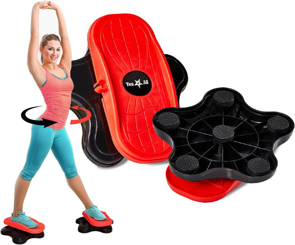 Yes4All Ab Twister Board, New Generation Waist Twisting Disc for Aerobic Exercise, 2pcs in a Box