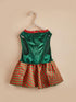 Tangpan Christmas Pet Plaid Skirt Dog Santa Dress Outfit (Green, L) for Puppy Party