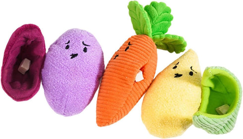 Generic Carrot Toy for Dog | Squeaky Interactive Slow Feeder,Puppy Carrot Toys with Carrots - for Pet Puppy Kitten