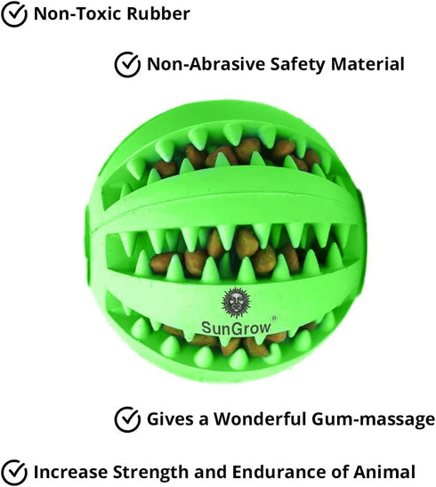 SunGrow Teething Treat Chew Ball for Rabbit, Ferret, Guinea Pig, Puppy, Kitten - 2.75 inches