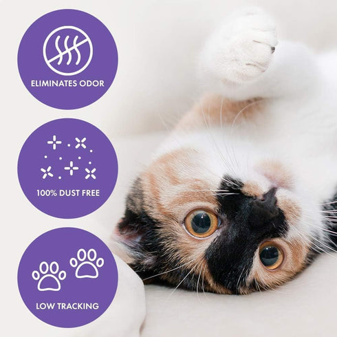Ultra Clumping Micro Crystals Premium Cat Litter - Dust Free, Soft on Paws, Fragrance Free - 15 Lbs. (3pk of 5 Lbs.)