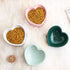Green Ceramic Raised Cat Bowls, Tilted Elevated Food or Water Bowls, Dishwasher and Microwave Safe, Lead Free