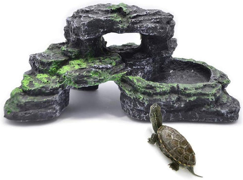 PINVNBY Turtles Dock for Aquarium Reptile Basking Platform for Turtles, Frogs, Newts (1 Pack)