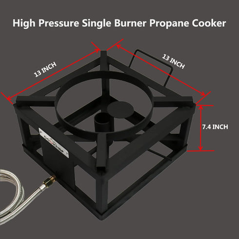 High-Pressure Single Burner Propane Stove with Jet Burner, Perfect for Backyard Cookouts and Tailgating, SA1050