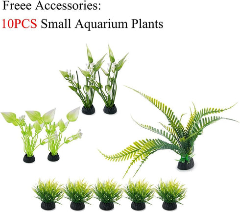 FEDOUR Aquarium Ornaments, Mini Skull Skeleton, Castle, Hippon Cave, Rock Stone Cave Decoration for Fish Tank