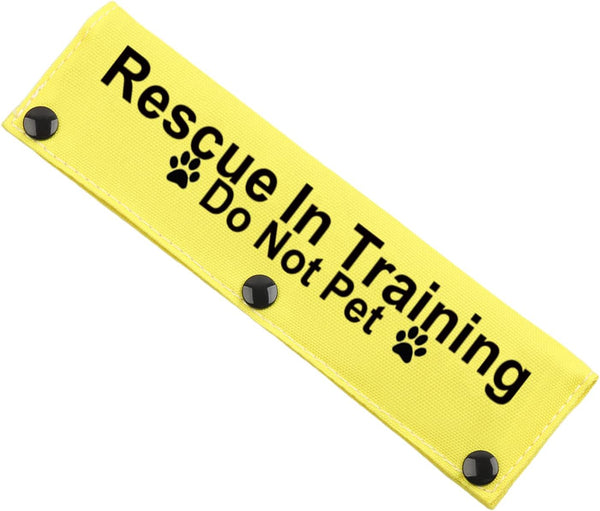 JXGZSO Rescue in Training Do Not Pet Dog Leash Sleeve, Service Dog Leash Wrap (Rescue in Train D N DLS)
