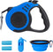 Retractable Dog Leash, Automatic Telescopic Tractor Tape, 10/16 FT Durable with Folding Bowl, Dispenser for Small