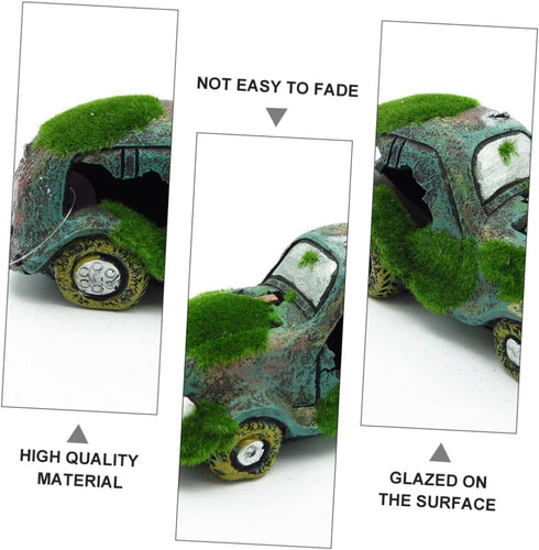Fish Tank Landscaping Car Truck - Resin Car Ornament for Aquarium Hideout Decorations
