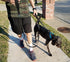 Wagtime Club Soft & Thick Dual Handle 6FT Dog Leash, Premium Nylon for Medium, Large, or XLarge Dogs (Reflective Black)