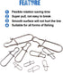 Glarks 250Pcs Strong Stainless Steel Duo Lock Snaps & Swivel Rings - Fishing Lure Hook Connector Assortment Kit
