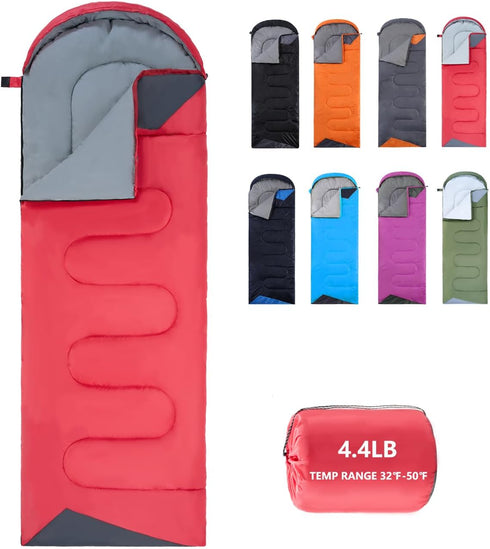Sleeping Bags for Adults, Lightweight Waterproof Cold Weather Sleeping Bag for Camping Hiking Outdoor Travel with