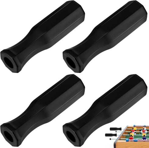 YARNOW 4pcs Octagonal Plastic Foosball Grip Handles Durable Non-Slip Table Soccer Accessories