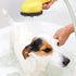 Deluxe Indoor/Outdoor Pet Washer - Dog Shower Attachment with Dual Connectors, Soft Rubber Massage Fingers, Dual Spray