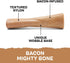 Barkbox Super Chewer Tough Dog Chew Toys for Aggressive Chewers, Dental Stimulating (Bacon Bone - Small)