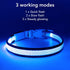 BSEEN Light Up Dog Collar, Rechargeable LED, Adjustable Reflective Dog Lights for Night Walking