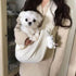 Pet Carrier Bags, Large-Capacity Portable Outdoor Dog Crossbody Bags, Tote for Cats Dogs, Hiking, Traveling, Up to 18