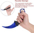 TOPOINT Karambit Knife with Sheath and Cord, Stainless Steel Fixed Blade for Hunting, Camping, Field Survival (Dark