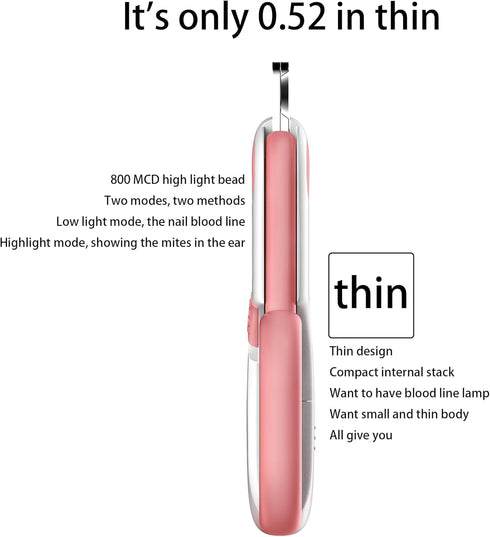 trimmer trimmers Pet nail clippers with LED Lights cat nail clippers for indoor cats nail clippers for small dog nail