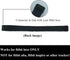 Hook and Loop Ankle Strap for Fitbit Luxe Fitness Tracker, Sport Ankle Strap for Men and Women (Black)