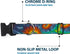 Buckle-Down Plastic Clip Collar - Tie Dye Swirl Multi Color, 1" Wide, Fits 11-17" Neck, Medium
