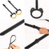 SquEqu Kids Gymnastic Rings with Adjustable Straps Pull up Olympic Rings for Kids Pull Up Bar Doorway Chin up Bar