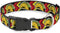Buckle-Down Plastic Clip Collar - Taco Man - 1" Wide, Fits 11-17" Neck - Medium