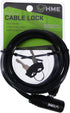 HME Self-Coiling 6-Foot Protective Hunting Tree Stand Cable Lock, Durable and Reliable, 2 Keys Included