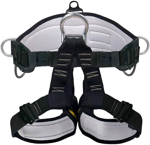 X XBEN Thicken Climbing Harness, Protect Waist Safety Gear, Wider Half Body Harness for Roofing and Climbing