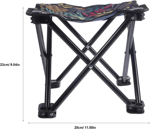 Angoily Folding Camping Stool for Adults Portable Outdoor Fishing Folding Bench with Backrest Oxford Cloth Large