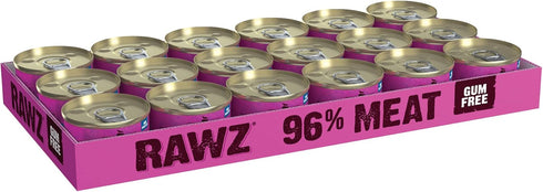 Rawz Natural Premium Pate Canned Cat Wet Food - Salmon, Made with Real Meat Ingredients No BPA or Gums - 3 oz Cans