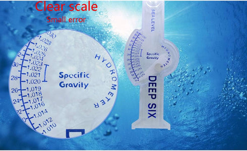 ZRM&E Seawater Hydrometer for Aquarium Aquaculture, Salinity Meter for Fish Tank Specific Gravity Test