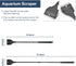 21" Fish Tank Scraper Cleaner, Handheld Glass Aquariums Razor with 5 Stainless Steel Blades
