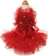 Fashion Sweet Puppy Dog Blingbling Princess Skirt, Pet Dog Lace Cake Camisole Tutu Dress, Red Small