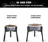 SHAINFUN Dog Bowl Stand for Large Dogs, Adjustable Tall Elevated Feeder for 7-10.6" Bowls, Metal Single Raised Holder