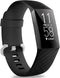 Hamile Bands for Fitbit Charge 4 / Charge 3 / Charge 3 SE, Waterproof Replacement Fitness Sport Band, Large, Black