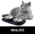 Gorilla Grip 100% Waterproof BPA Free Cat and Dog Bowls, Silicone Feeding Mat Set with Stainless Steel Bowl