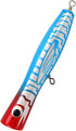 RiToEasysports 5.5in 3oz Popper Fishing Lure, Solid Basswood Reflective Attractive Colors for Bass Tuna GT Trout