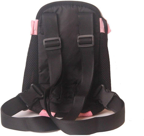 Dog Carrier - Pink Legs Out Front Pet Carrier Backpack - Comfortable Puppy Bag with Shoulder Strap for Travel Hiking