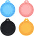 Food Can Covers, 4 Pack Universal BPA Free Silicone Lids for Dog Cat Food, Fits Standard Size Cans