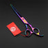Purple Dragon 7.0 Inch Rhinestone Pet Grooming Scissors Set, 3PCS Dog Hair Cutting & Thinning Shears