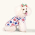 CuteBone 4th of July Dog Shirts 2-Pack, Soft Pet Clothes, Breathable Summer Vest for Small Puppy and Cat Apparel