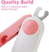 GuLuPets Trimmer Small Animals Nail Clippers with LED Lights to Avoid Excessive Cutting and Razor Sharp Blades
