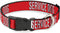 Buckle-Down Pet Collar, Plastic Buckle Dog Collar with Service Dog Text, 9.5 to 13 Inches, 1.0 Inch Wide