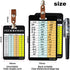 Golf Club Distance Range Cards with Holder, Back Writable Yardage Matrix Chart for Beginner to Advanced Players